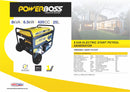 Powerboss 8Kva / 6.5Kw Electric Start Petrol Generator PB8000ES-5