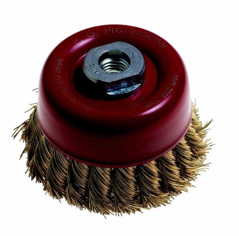 Image of a WIRE CUP BRUSH KNOTTED 85MM14
