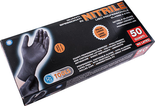 Image of a NITRILE GLOVES LARGE 50 PCE HIGH DENSITY ( X25 PAIRS )
