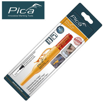 Image of a PICA INK MARKER FOR DEEP HOLES RED IN BLISTER