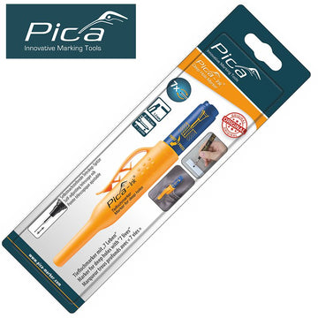 Image of a PICA INK MARKER FOR DEEP HOLES BLUE IN BLISTER