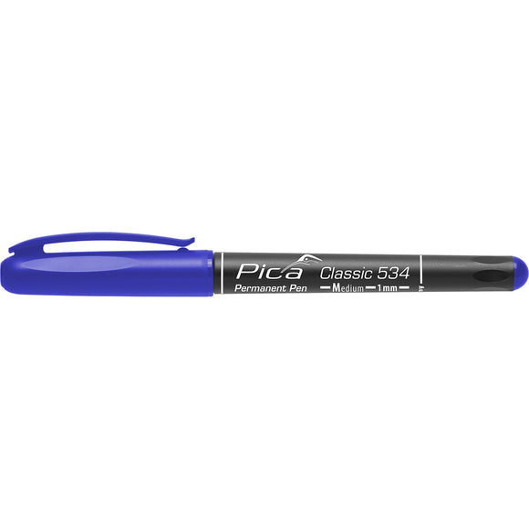 Image of a PERMANENT PEN BLUE MEDIUM TIP 1MM