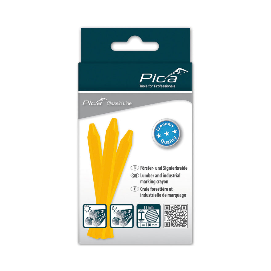 Image of a MARKING CRAYON ECO 11X110MM YELLOW