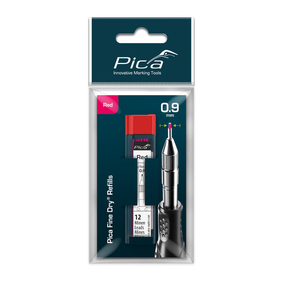 Image of a PICA FINE DRY REFILL SET RED - BLISTER VERSION (12)