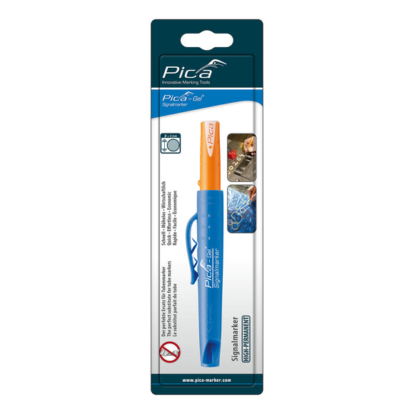 Image of a PICA GEL SIGNALMARKER CRAYON MARKER BLUE