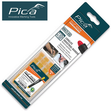 Image of a PICA VISOR PERMANENT MARKER REFILLS YELLOW 4PC IN BLISTER