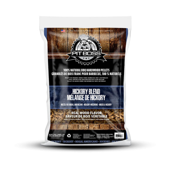 Image of a PITBOSS Hickory Hardwood BBQ/braai wood pellets 9kg 1