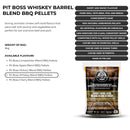 Image of a PITBOSS Whiskey Barrel Hardwood BBQ/braai wood pellets 9kg 2