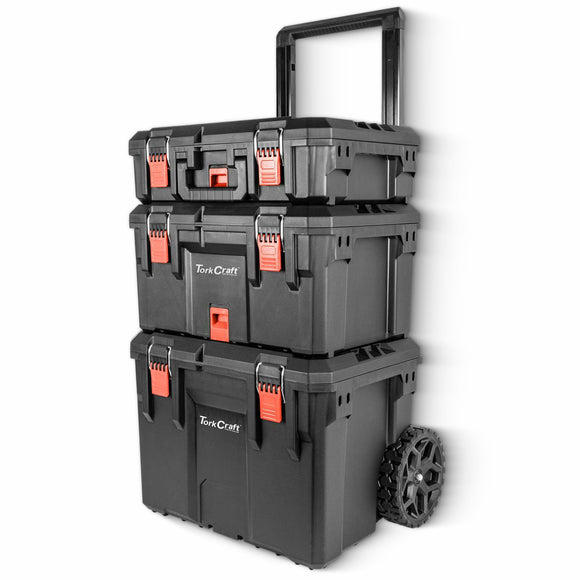 Image of a Tork Craft Plastic Tool Storage Station 3 Tier On Castors