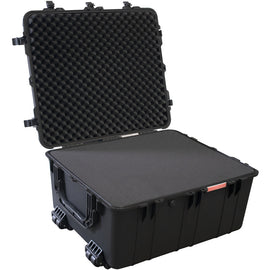 Image of a Tork Craft Plastic Case 847 X 722 X 432mm Od Wheels With Foam Black