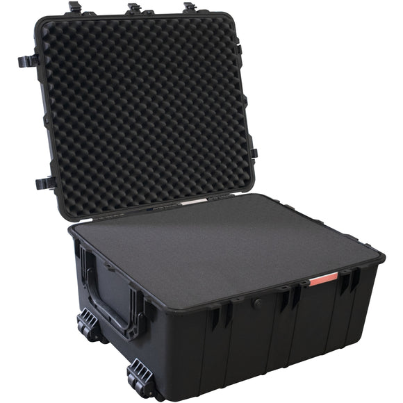 Image of a Tork Craft Plastic Case 847 X 722 X 432mm Od Wheels With Foam Black