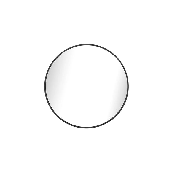 Mirror Aluminium Round Black 600X600X18