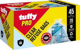 image of Tuffy Pro Clear 45 Pack Bag on Roll
