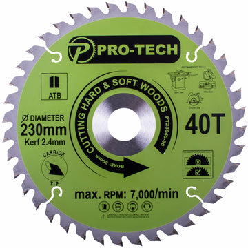 Image of a SAW BLADE TCT 230 X 2.4 X 30 X 40T WOOD PROF.