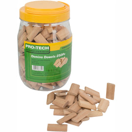 Image of a DOMINO TENON 6X40MM 250PC JAR BEECH WOOD