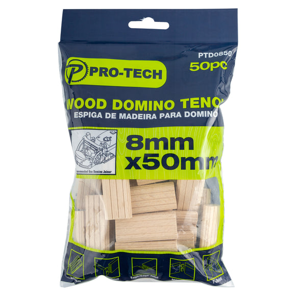 Image of a DOMINO TENON 8X50MM 50PC PACK BEECH WOOD