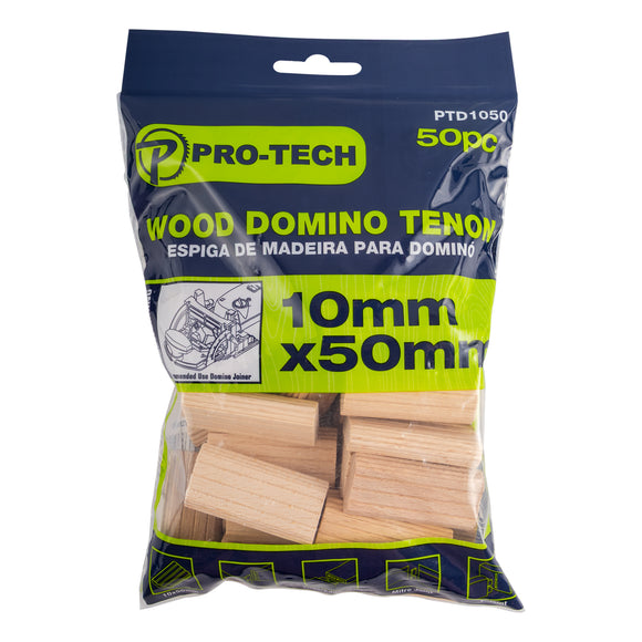 Image of a DOMINO TENON 10X50MM 50PC PACK BEECH WOOD