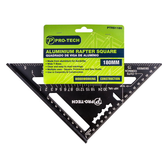 Image of a RAFTER SQUARE 180MM ALUMINIUM