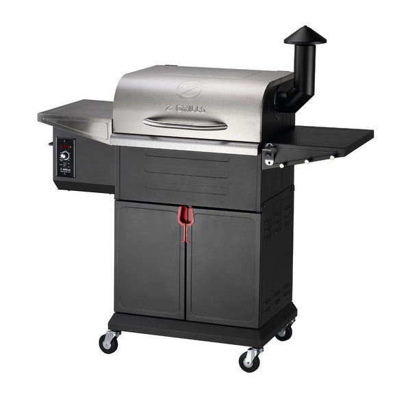 Image of a Z GRILLS Wood Pellet Grill Flame Elite 600D3E GEN 2.1 WIFI - Stainless Steel 1