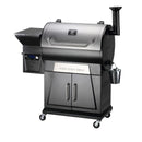 Image of a Z GRILLS Wood Pellet Grill Flagship 700D4E WIFI -Stainless Steel 1