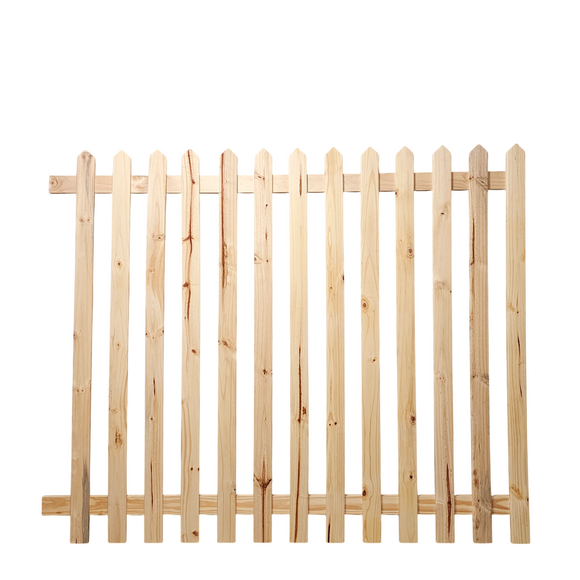 CTM Wooden Picket Fencing 1800 x 1500 x 16 Untreated