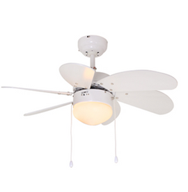 Eurolux Mikro Ceiling Fan with Light White (F7W)