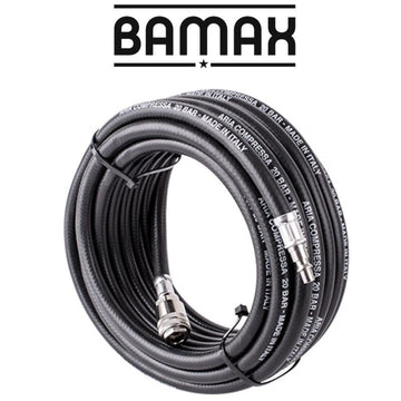 Image of a RUBBER AIR HOSE 10mmX10M W.QUICK COUPLERS