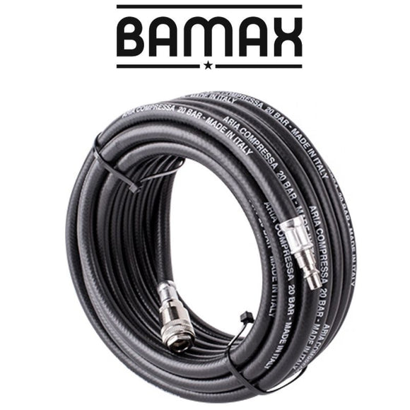 Image of a RUBBER AIR HOSE 10mmX10M W.QUICK COUPLERS