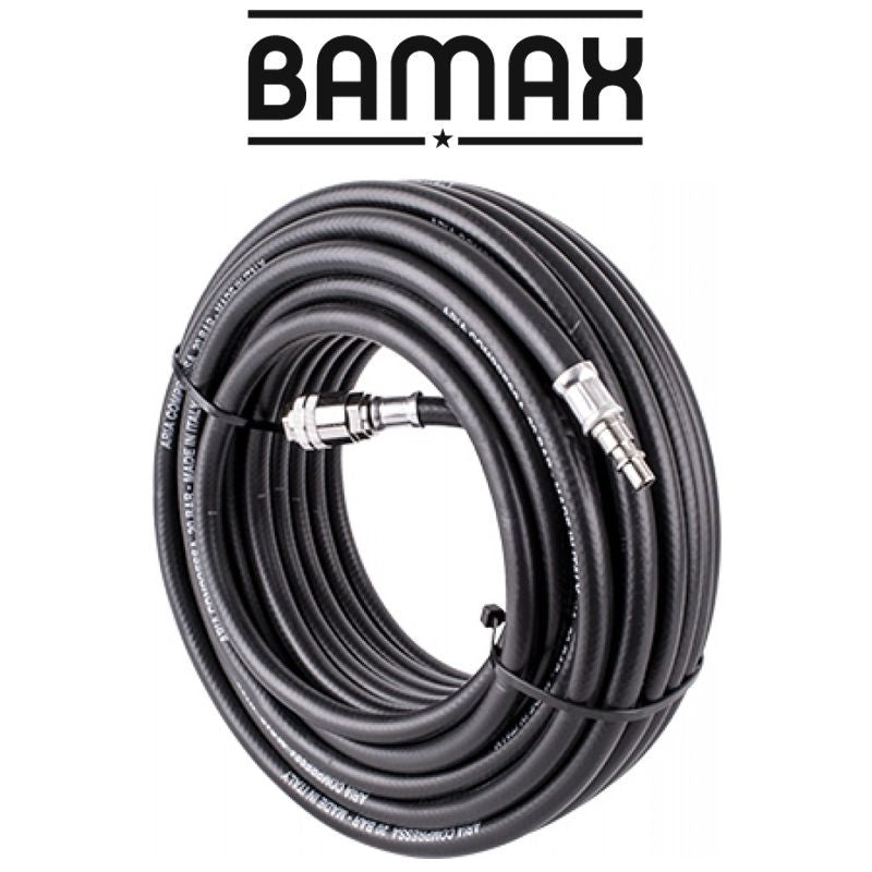 Image of a RUBBER AIR HOSE 10MMX20M W.QUICK COUPLER