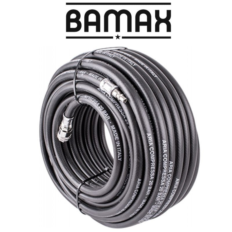 Image of a RUBBER AIR HOSE 10mmx30M W.QUICK COUPLER