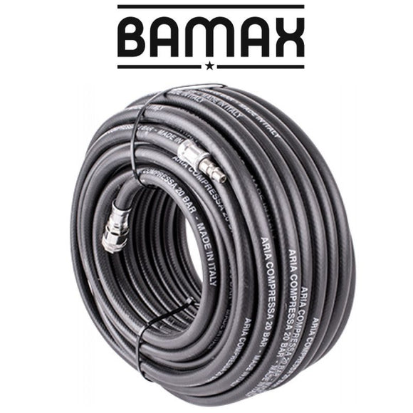 Image of a RUBBER AIR HOSE 10mmx30M W.QUICK COUPLER