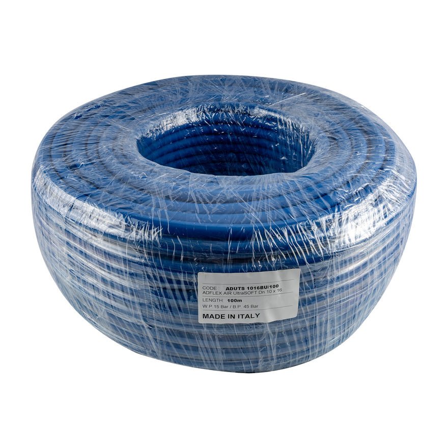 Image of a ULTRA SOFT AIR HOSE 10MM X16MM BLUE X100M BP45 BAR