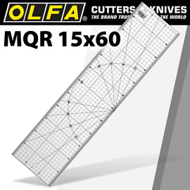 Image of a Olfa Metric Quilt Ruler 15Cm X 60Cm - Metric Grid