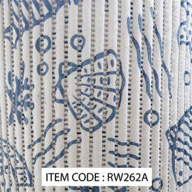 image of Seagull Anti Slip Roll 65cm x 15m Printed White with Blue Sea Shells