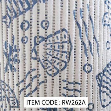 image of Seagull Anti Slip Roll 65cm x 15m Printed White with Blue Sea Shells