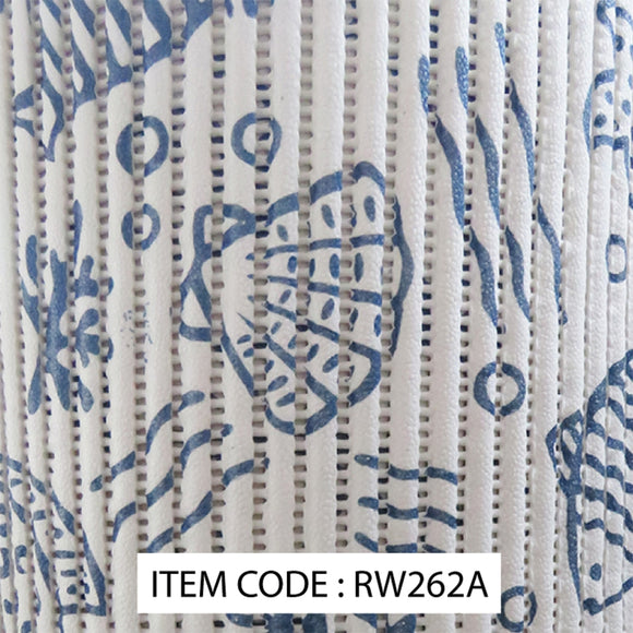 image of Seagull Anti Slip Roll 65cm x 15m Printed White with Blue Sea Shells