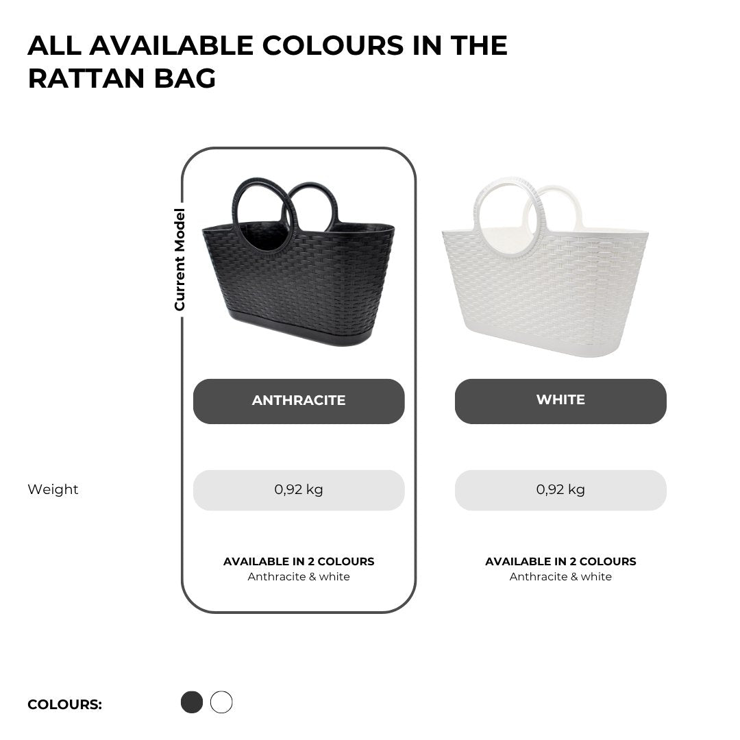 Image of a ECONOFURN Progarden Rattan Bag - Anthracite 2