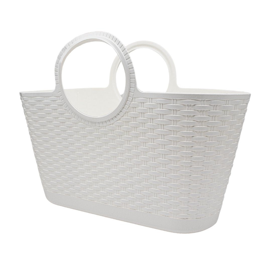 Image of a ECONOFURN Progarden Rattan Bag - White 1