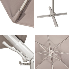 Image of a CASA CALORE Roma Trend 3.5m Cantilever Umbrella with 360deg turn & side-side tilt 2