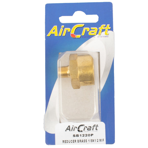 Image of an AirCraft Reducer Brass 1/8X1/2 M/F 1Pc Pack