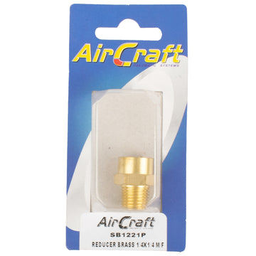 Image of an AirCraft Reducer Brass 1/4X1/4 M/F 1Pc Pack