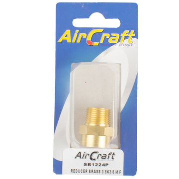 Image of an AirCraft Reducer Brass 3/8X3/8 M/F 1Pc Pack