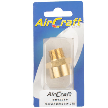 Image of an AirCraft Reducer Brass 3/8X1/2 M/F 1Pc Pack