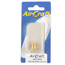 Image of an AirCraft Reducer Brass 1/4X1/8 M/F Conical 1Pc Pack