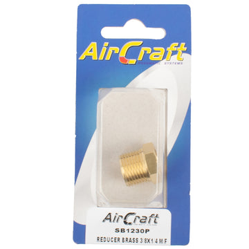 Image of an AirCraft Reducer Brass 3/8X1/4 M/F Conical 1Pc Pack