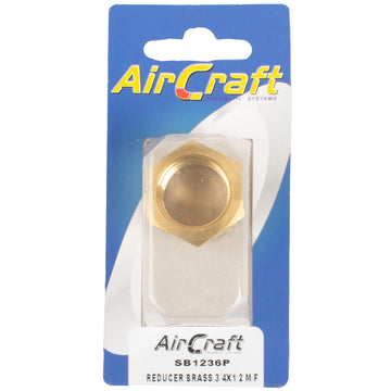 Image of an AirCraft Reducer Brass 3/4X1/2 M/F Conical 1Pc Pack