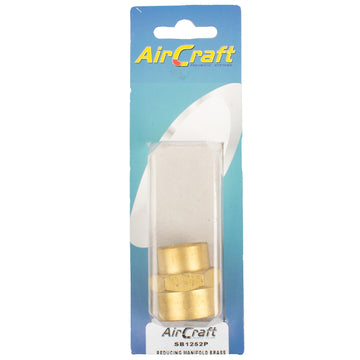 Image of an AirCraft Reducing Manifold Brass 1/2X3/4 F/F 1Pc Pack