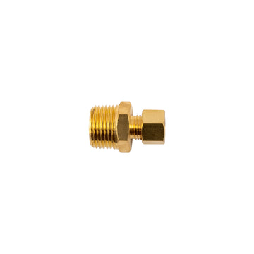 Image of an AirCraft Brass Conical Straight 1/4' Tube X 3/8' M