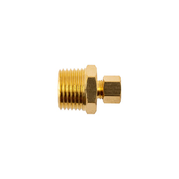 Image of an AirCraft Brass Conical Straight 1/4' Tube X 1/2' M