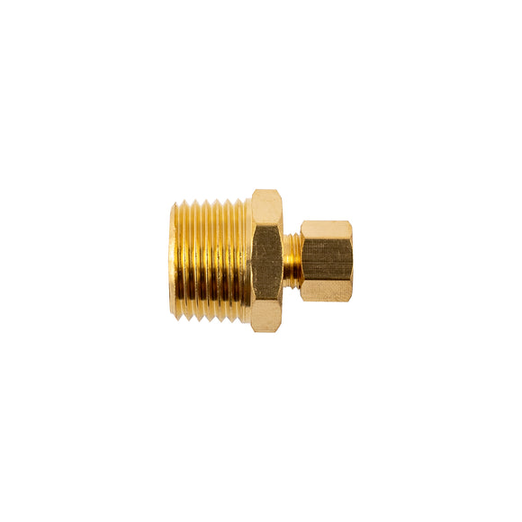 Image of an AirCraft Brass Conical Straight 1/4' Tube X 1/2' M